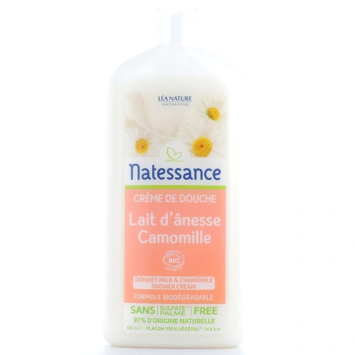 Natessance Crème de Douche Lait d'ânesse Camomille Bio