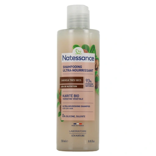 Natessance Shampooing Ultra-Nourrissant Karité Kératine