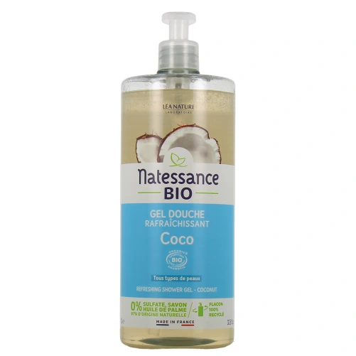 Natessance Gel douche rafraîchissant Eau de Coco