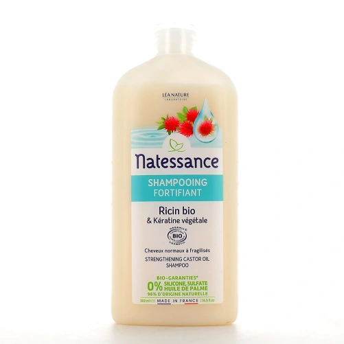 Natessance Shampooing Fortifiant Ricin & Kératine Végétale