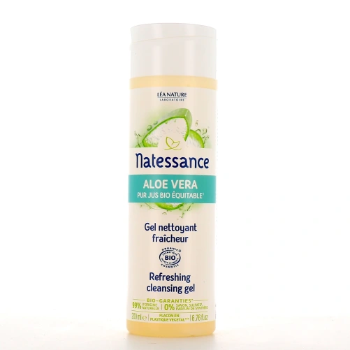 Natessance Gel Nettoyant Fraîcheur Aloe Vera Bio