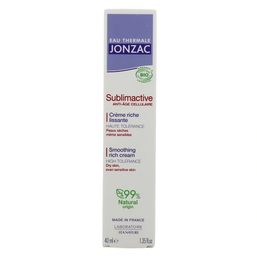 Jonzac Sublimactive Crème Riche Lissante