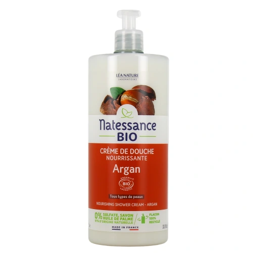 Natessance Crème de Douche Nourrissante Argan Bio