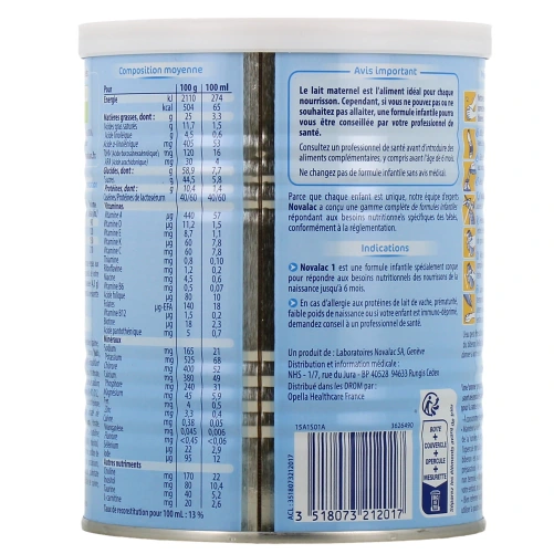 Novalac Lait 1er âge