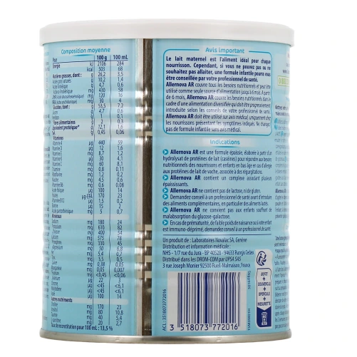 Novalac Allernova AR Lait 0-36 Mois