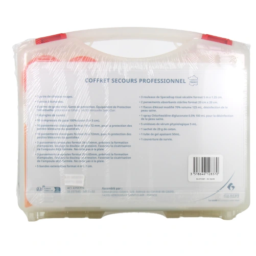 Gilbert Coffret Professionnel de Secours 20 personnes