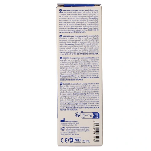 Marimer Spray Décongestionnant Nez Fortement Congestionné