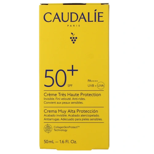 Caudalie Vinosun Protect Crème Solaire Visage Haute Protection