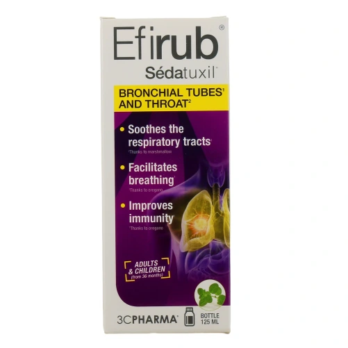 3C Pharma Efirub Sédatuxil Sirop