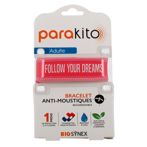 Parakito Bracelet Anti Moustique Rechargeable Adulte