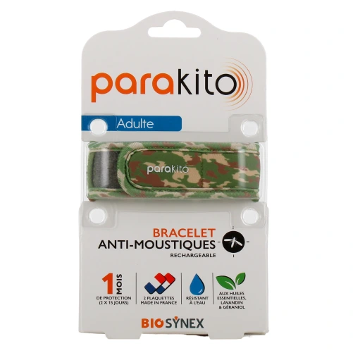 Parakito Bracelet Anti Moustique Rechargeable Adulte