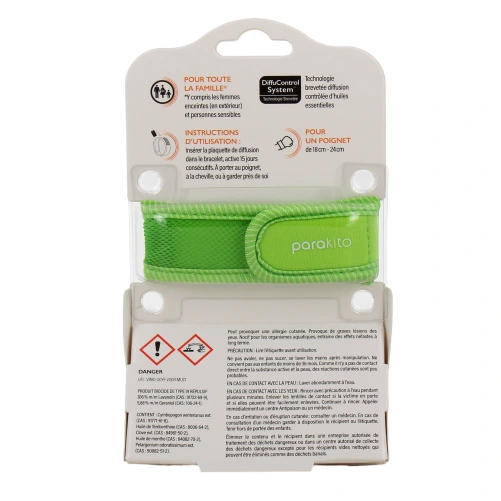 Parakito Bracelet Anti Moustique Rechargeable Adulte
