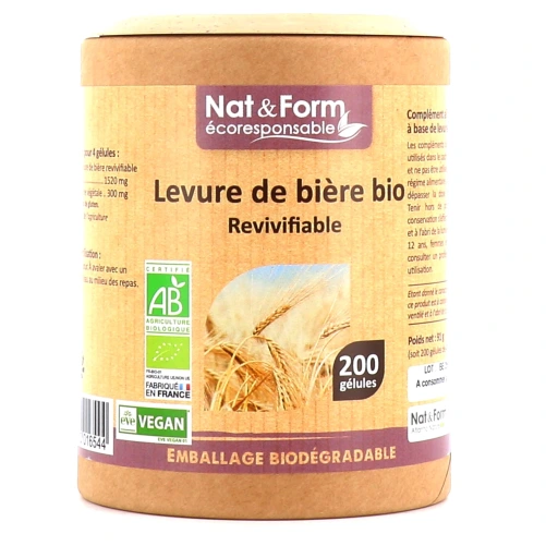 Nat & Form Levure de Bière Revivifiable Bio