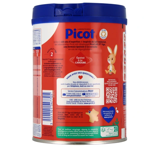 Picot AR 2 Lait 2eme âge