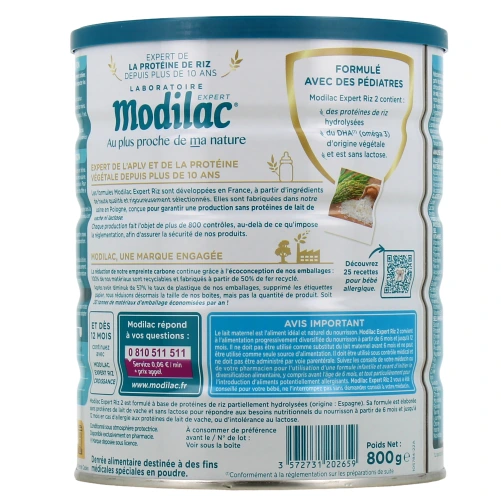 Modilac Expert Riz Lait 2ème âge