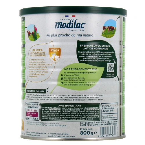 Modilac Bio+ Lait de Croissance