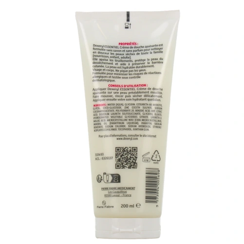 Dexeryl Essentiel Crème de Douche Apaisante