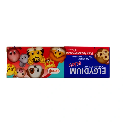 Elgydium Kids Emoji Dentifrice 3-6 ans Fraise Givrée