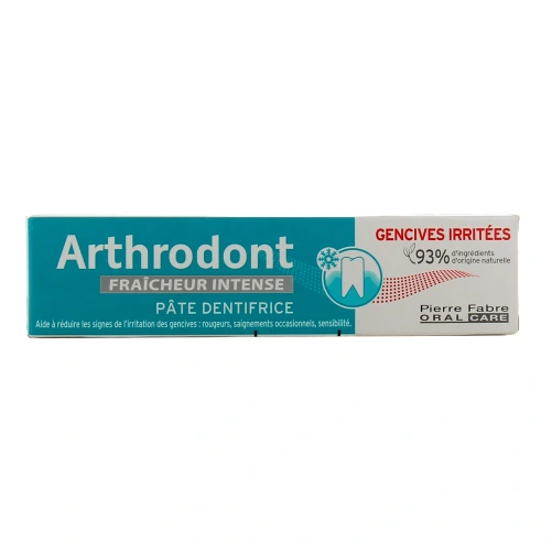 Arthrodont Fraîcheur Intense Dentifrice Gencives Irritées