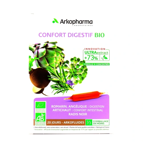 Arkofluides Confort Digestif Ampoules