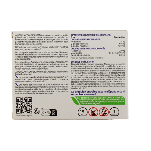 Arkopharma Arkorelax Sommeil Fort 8h