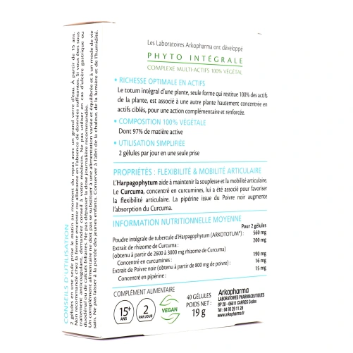 Arkogélules Complex Flexibilité & Mobilité Articulaire