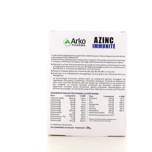 Azinc Immunité