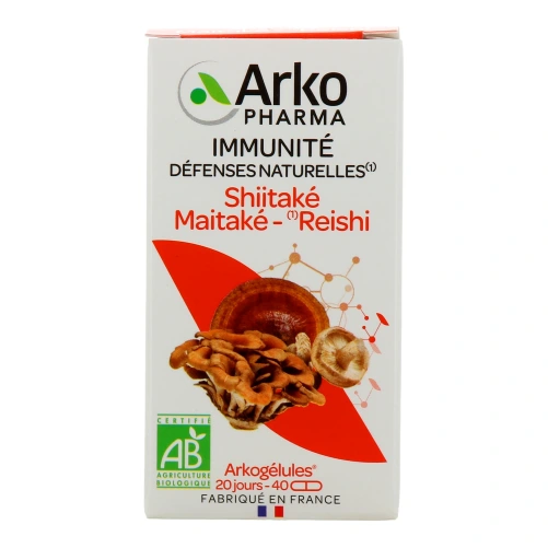 Arkogélules Bio Shiitaké Maitaké Reishi