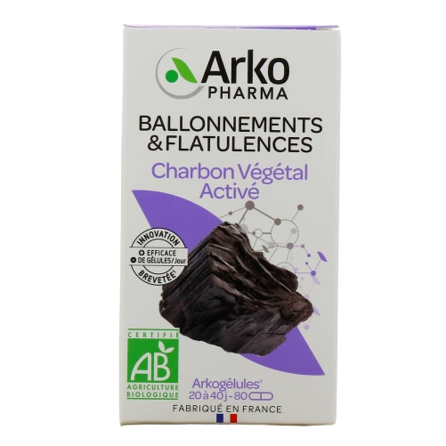 Arkogélules Charbon Végétal Activé Bio