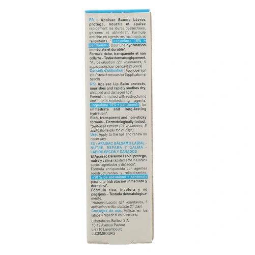 Apaisac Repair Baume à Lèvres Nourrissant