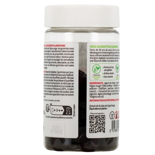 Arkopharma Jambes Légères Vigne Rouge Gummies