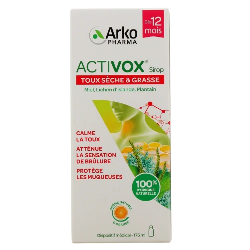 Activox Sirop Toux sèche & grasse