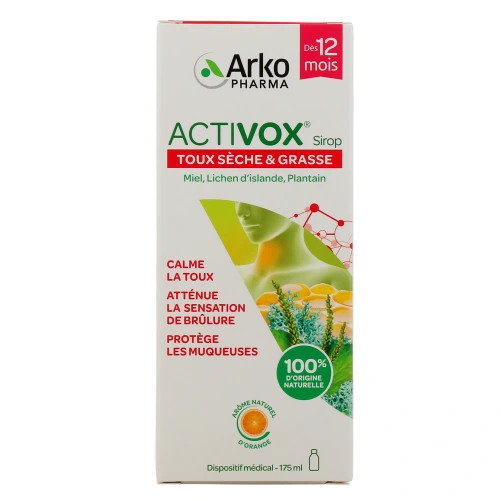 Activox Sirop Toux sèche & grasse