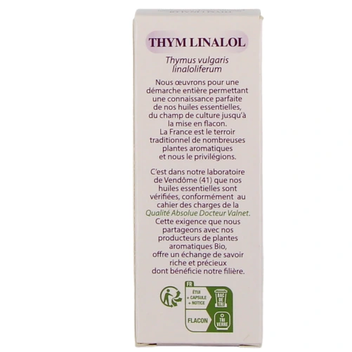 Docteur Valnet Huile Essentielle Thym Linalol
