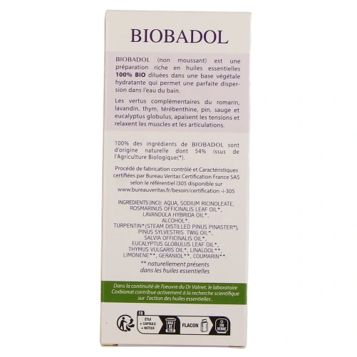 Docteur Valnet Biobadol Le bain santé relaxant