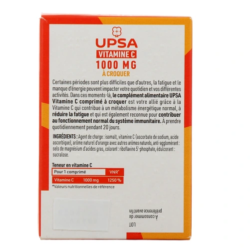 UPSA Vitamine C 1000mg comprimés à croquer