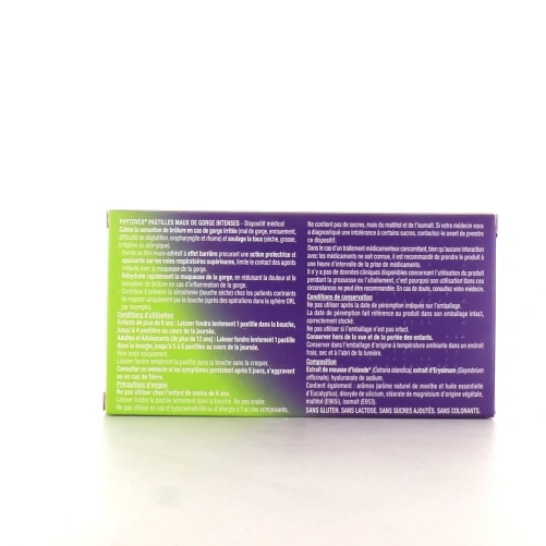 Phytovex Pastilles Maux de Gorge Intenses