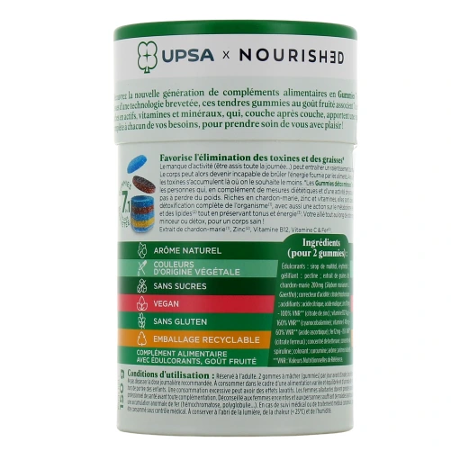 UPSA Gummies 7 en 1 Détox Minceur