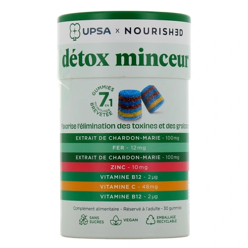 UPSA Gummies 7 en 1 Détox Minceur