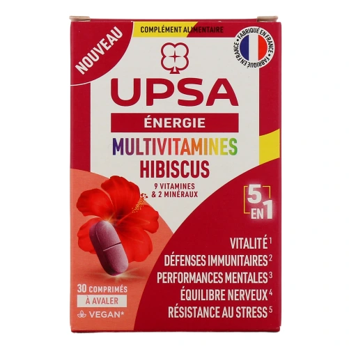 UPSA Energie Multivitamines Hibiscus