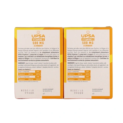 UPSA Vitalité Vitamine C 500 mg Comprimés à Croquer