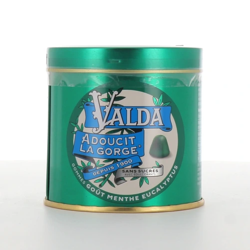 Valda Gommes Sans Sucres pour Adoucir la Gorge