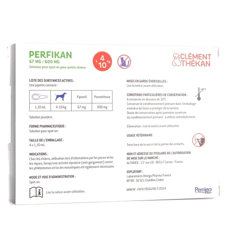 Perfikan Spot-On Antiparasitaire Chien