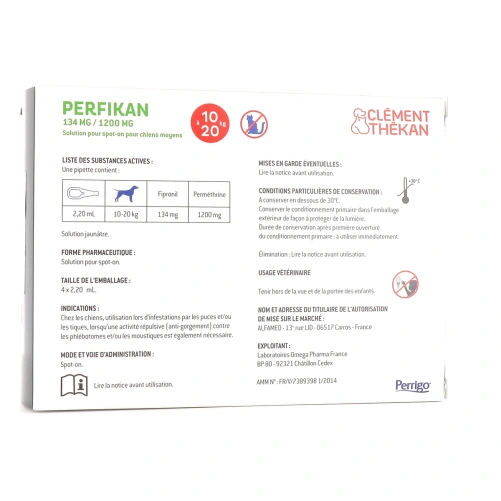 Perfikan Spot-On Antiparasitaire Chien