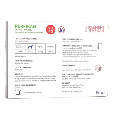 Perfikan Spot-On Antiparasitaire Chien