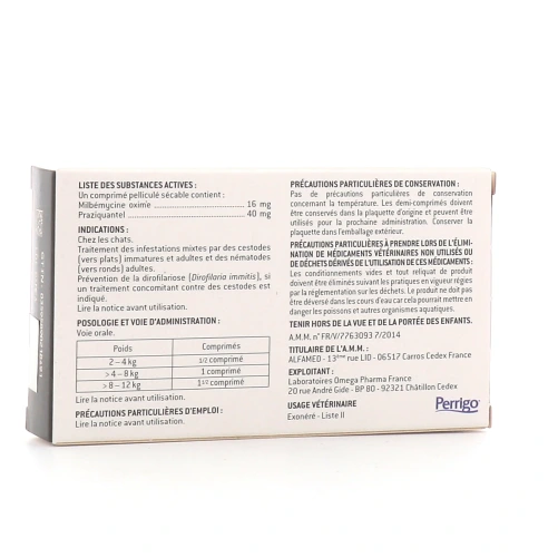 Milprazikan Vermifuge Chat