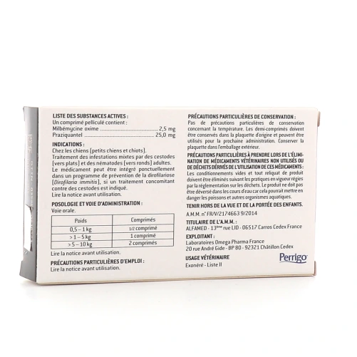 Milprazikan Vermifuge Chien