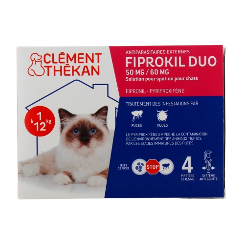 Fiprokil Duo Chat Spot-On Antiparasitaire