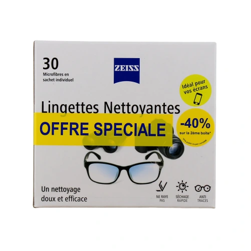 Zeiss Lingettes Nettoyantes Pour Lunettes Individuelles