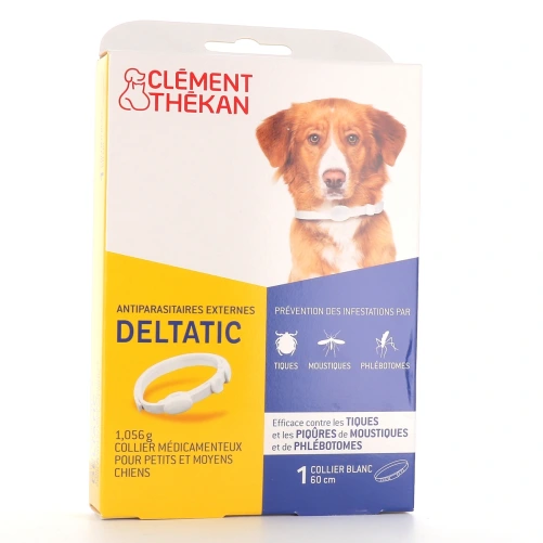 Clément Thékan Collier Antiparasitaires Deltatic pour Chien